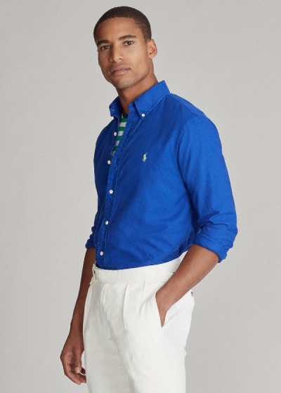 Camisa Polo Ralph Lauren Garment-Dyed Homem 29346-CGNM